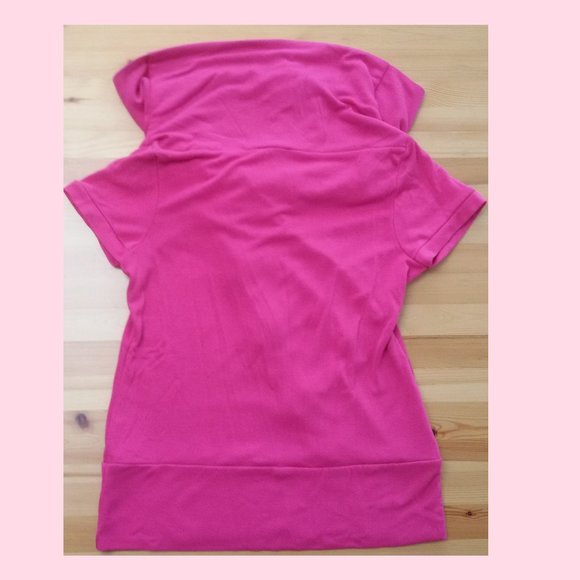 Le Chateau Hot Pink Blouse Sz L - Picture 4 of 7